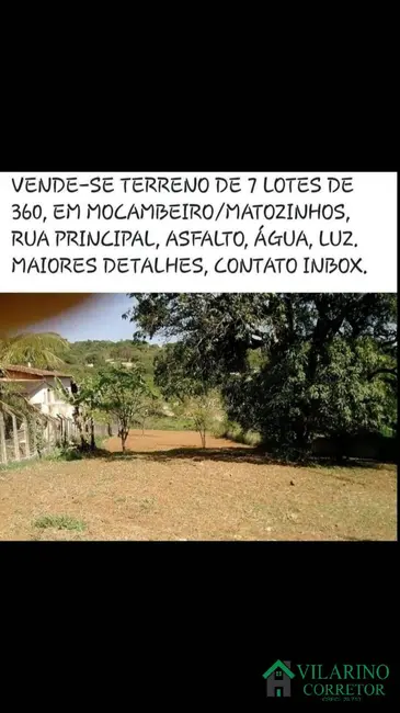 Foto 2 de Terreno / Lote à venda, 2400m2 em Matozinhos - MG
