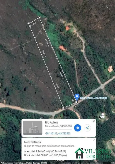 Foto 1 de Terreno / Lote à venda, 11286m2 em Rio Acima - MG
