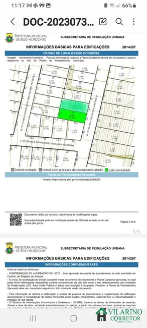 Terreno / Lote à venda, 720m2 em Palmares, Belo Horizonte - MG - imagem 6 Foto 6 de Terreno / Lote à venda, 720m2 em Palmares, Belo Horizonte - MG