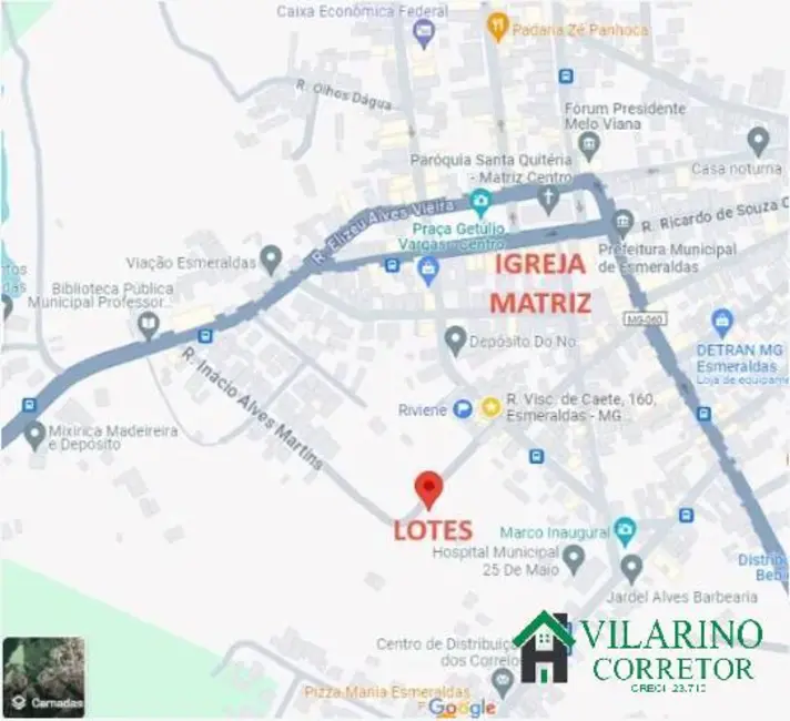Terreno / Lote à venda, 360m2 em Centro, Esmeraldas - MG - imagem 8 Foto 8 de Terreno / Lote à venda, 360m2 em Centro, Esmeraldas - MG