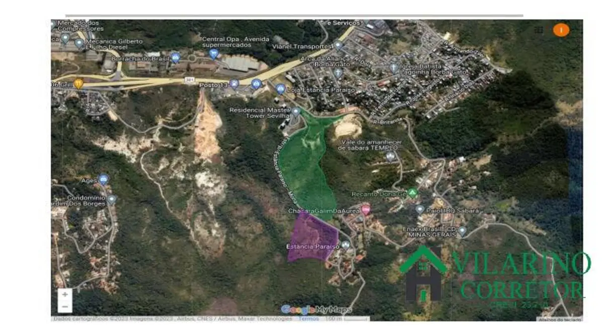 Terreno / Lote à venda, 37783m2 em Nações Unidas, Sabara - MG - imagem 3 Foto 3 de Terreno / Lote à venda, 37783m2 em Nações Unidas, Sabara - MG