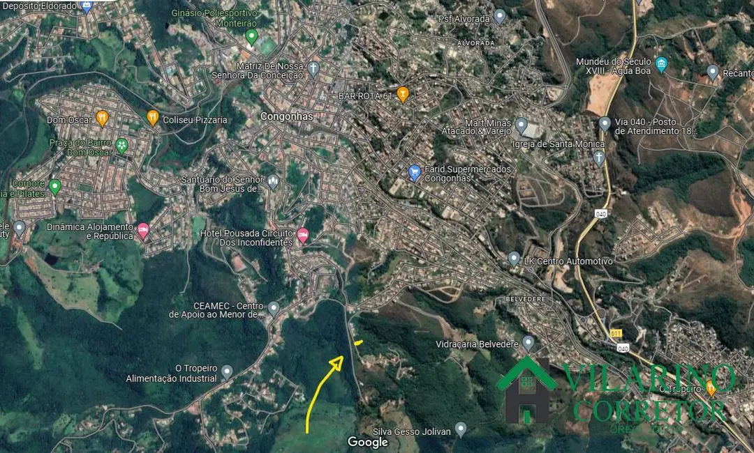 Foto 4 de Terreno / Lote à venda, 1000m2 em Congonhas - MG