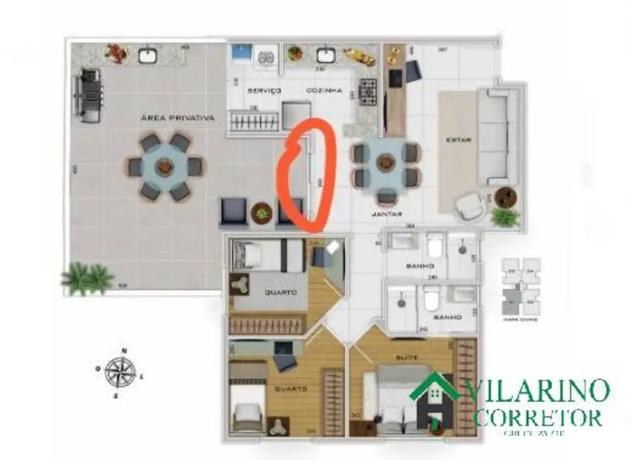 Foto 3 de Apartamento com 3 quartos à venda, 75m2 em Cidade Nova, Belo Horizonte - MG