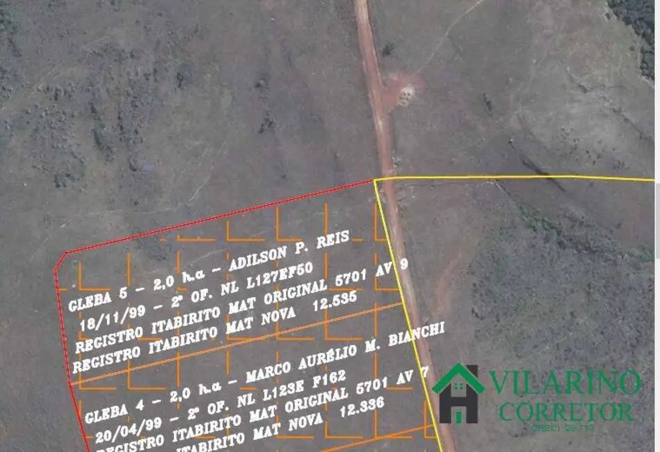 Foto 1 de Sítio / Rancho à venda, 10000m2 em Rio Acima - MG