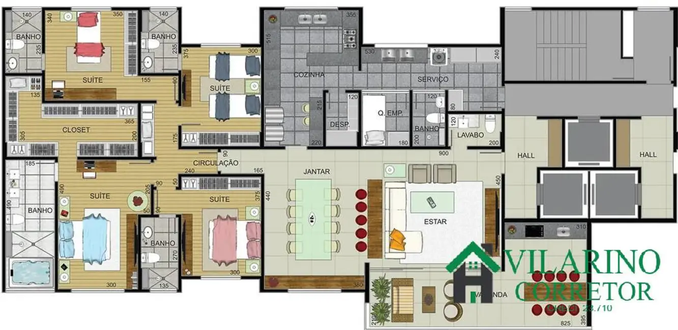 Apartamento com 4 quartos à venda, 197m2 em Anchieta, Belo Horizonte - MG - imagem 7 Foto 7 de Apartamento com 4 quartos à venda, 197m2 em Anchieta, Belo Horizonte - MG