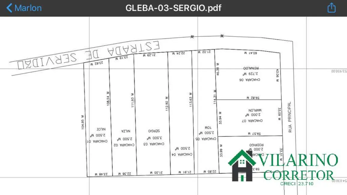 Foto 2 de Terreno / Lote à venda, 2000m2 em Jaboticatubas - MG