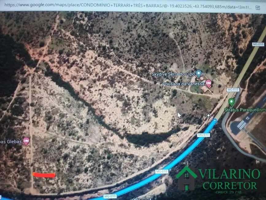 Foto 1 de Terreno / Lote à venda, 2000m2 em Jaboticatubas - MG