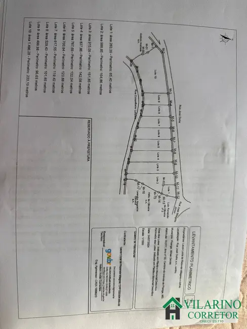 Foto 6 de Terreno / Lote à venda, 530m2 em Centro, Piranga - MG