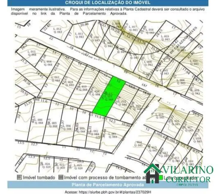 Foto 5 de Terreno / Lote à venda, 435m2 em União, Belo Horizonte - MG
