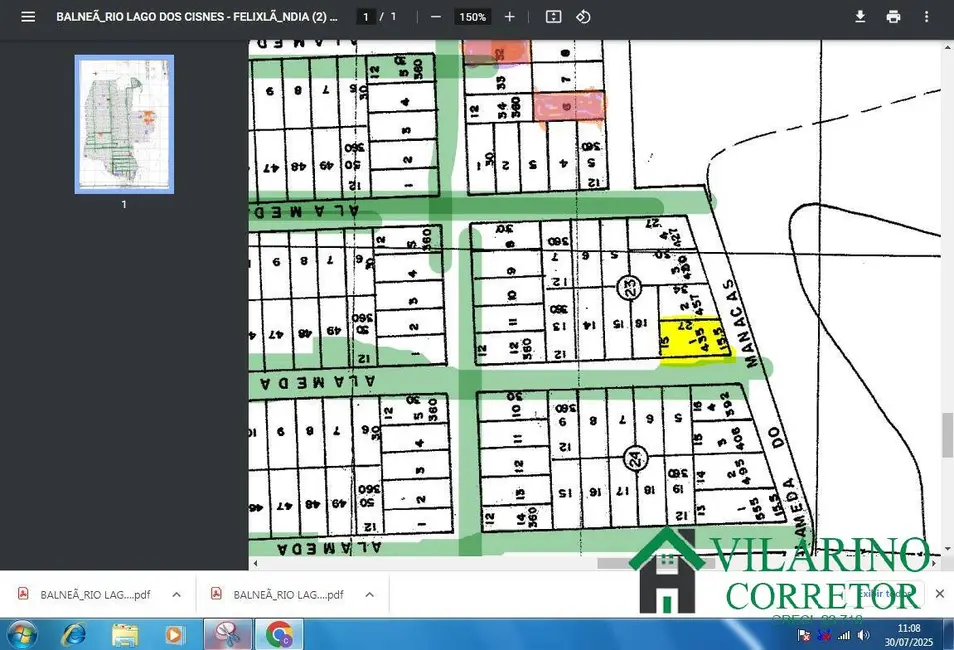 Foto 6 de Terreno / Lote à venda, 360m2 em Felixlandia - MG