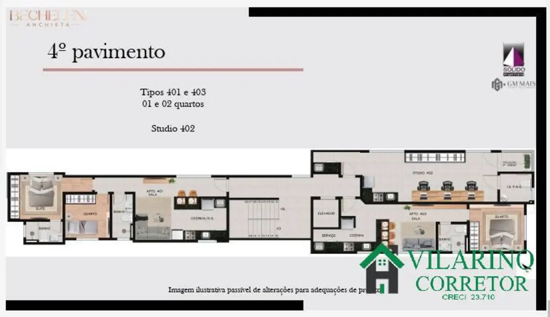 Foto 4 de Apartamento com 2 quartos à venda em Cruzeiro, Belo Horizonte - MG