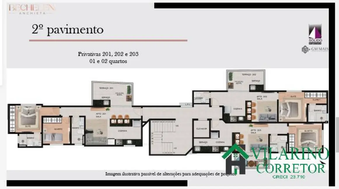 Foto 2 de Apartamento com 2 quartos à venda em Cruzeiro, Belo Horizonte - MG