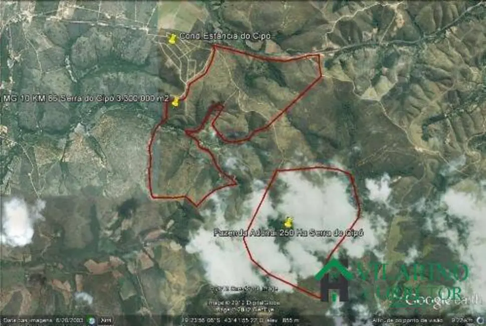 Foto 1 de Terreno / Lote à venda, 2500000m2 em Santana Do Riacho - MG