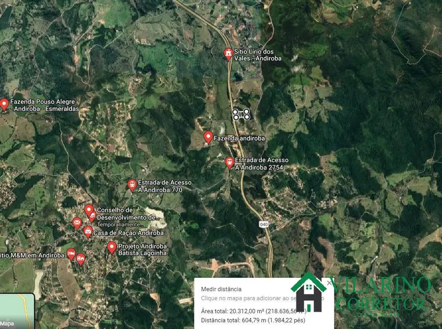 Terreno / Lote à venda, 20000m2 em Esmeraldas - MG - imagem 4 Foto 4 de Terreno / Lote à venda, 20000m2 em Esmeraldas - MG