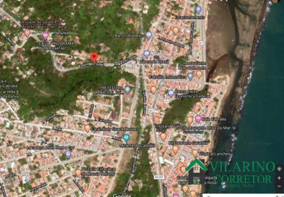 Terreno / Lote à venda, 1725m2 em Centro, Santa Cruz Cabralia - BA - imagem 3 Foto 3 de Terreno / Lote à venda, 1725m2 em Centro, Santa Cruz Cabralia - BA