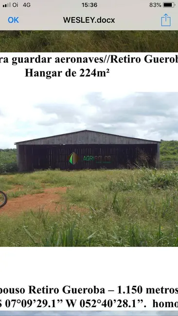 Foto 5 de Fazenda / Haras à venda, 32000m2 em Sao Felix Do Xingu - PA