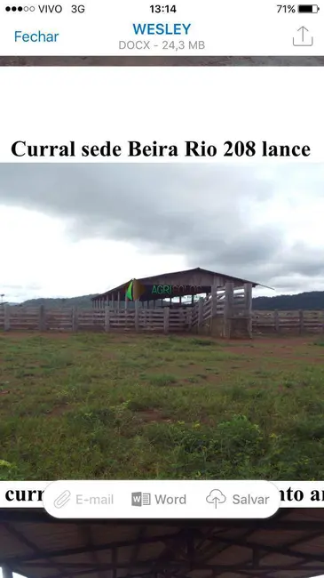 Foto 6 de Fazenda / Haras à venda, 32000m2 em Sao Felix Do Xingu - PA