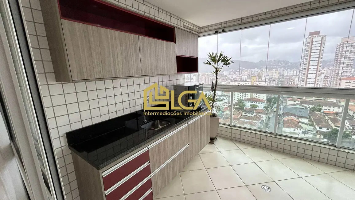 Foto 4 de Apartamento com 3 quartos à venda, 139m2 em Pompéia, Santos - SP