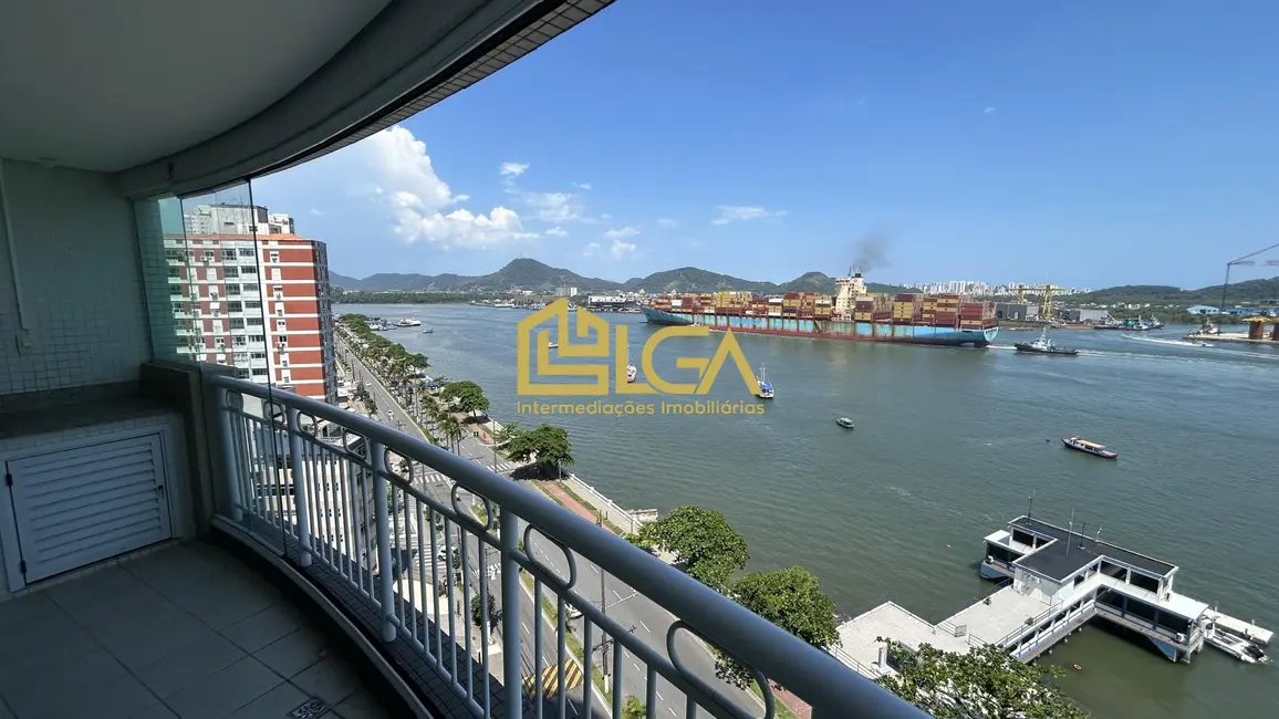 Apartamento com 3 quartos à venda, 199m2 em Ponta da Praia, Santos - SP - imagem 3 Foto 3 de Apartamento com 3 quartos à venda, 199m2 em Ponta da Praia, Santos - SP