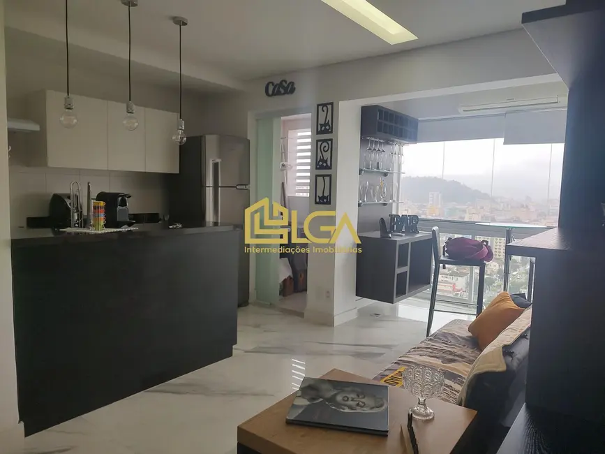 Foto 1 de Apartamento com 1 quarto para alugar, 50m2 em Boqueirão, Santos - SP