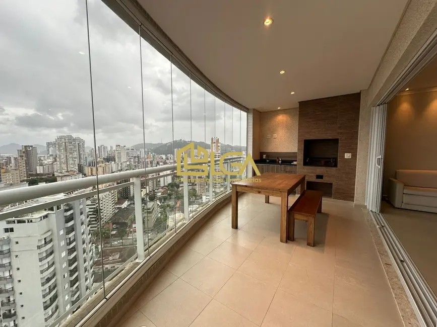 Foto 1 de Apartamento com 3 quartos para alugar, 117m2 em Gonzaga, Santos - SP