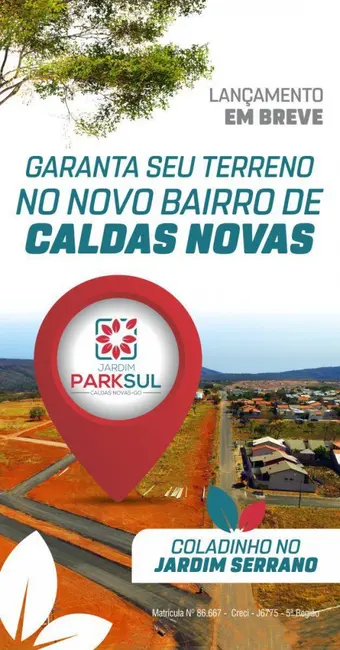 Foto 5 de Terreno / Lote à venda, 300m2 em Caldas Novas - GO