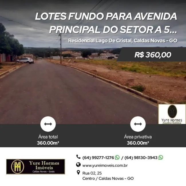 Foto 1 de Fazenda / Haras à venda, 360m2 em Caldas Novas - GO