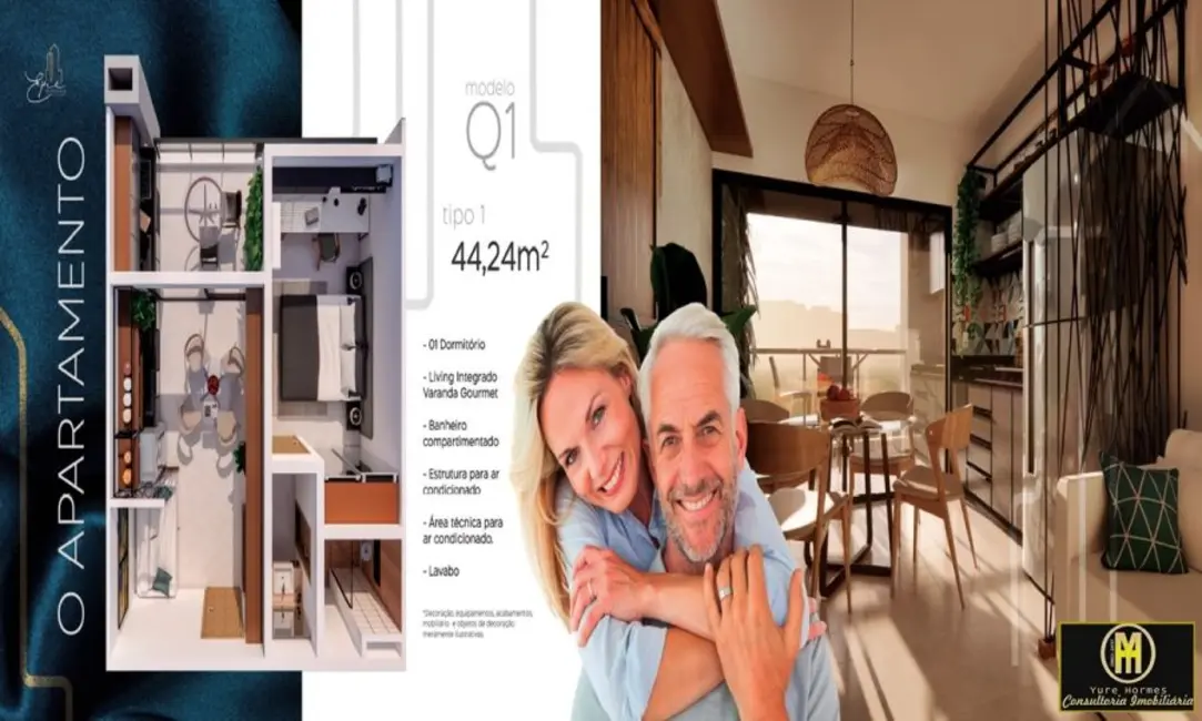 Foto 2 de Apartamento com 1 quarto à venda, 9768m2 em Caldas Novas - GO