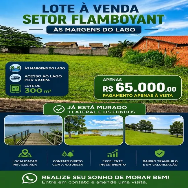 Foto 1 de Terreno / Lote à venda, 300m2 em Caldas Novas - GO
