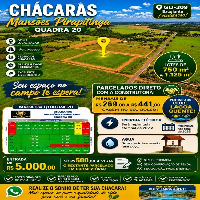 Foto 1 de Chácara com 1 quarto à venda, 750m2 em Caldas Novas - GO