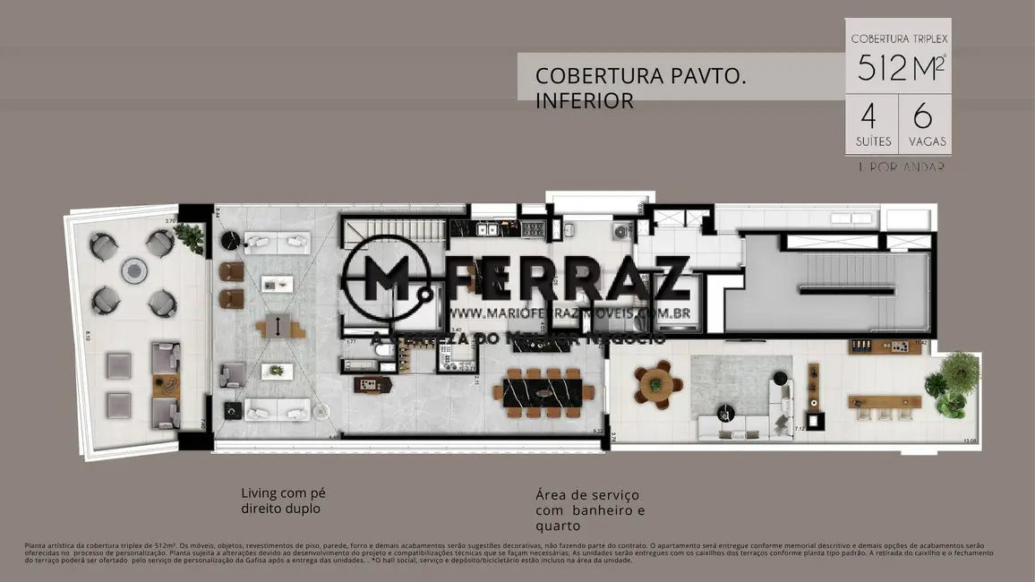 Foto 5 de Apartamento com 4 quartos à venda, 512m2 em Itaim Bibi, São Paulo - SP