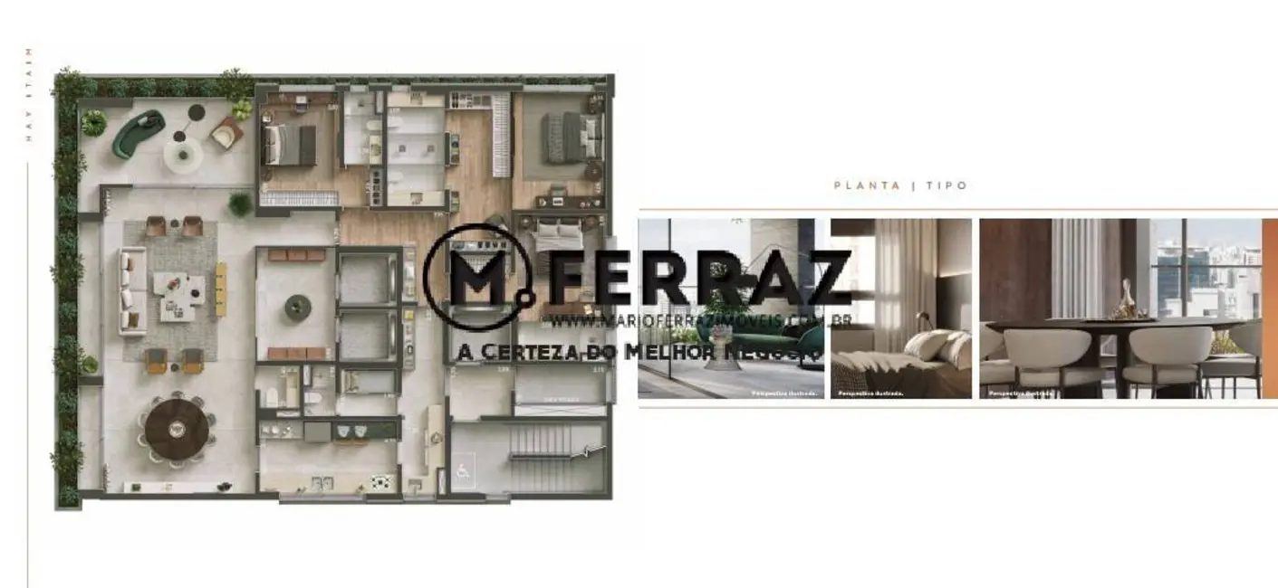 Foto 8 de Apartamento com 3 quartos à venda, 262m2 em Itaim Bibi, São Paulo - SP