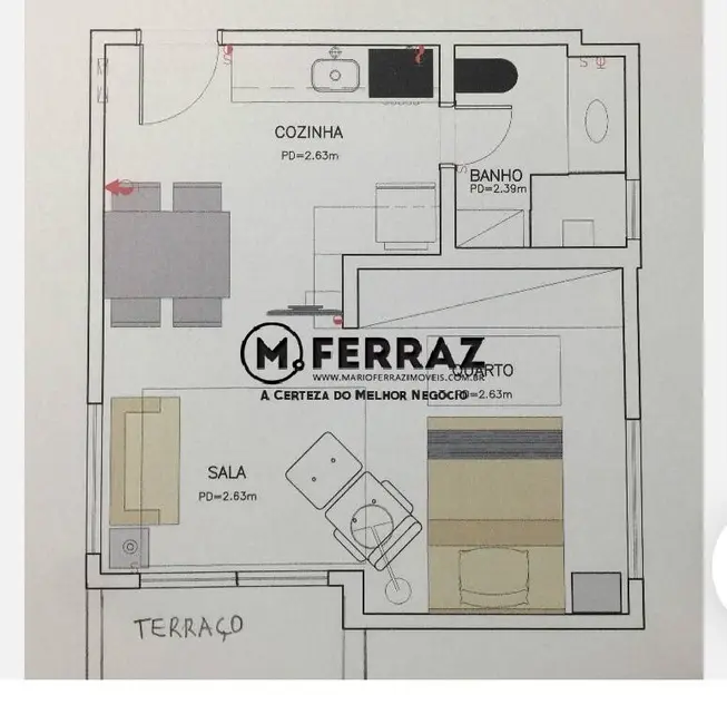 Apartamento com 1 quarto à venda, 36m2 em Jardim Europa, São Paulo - SP - imagem 7 Foto 7 de Apartamento com 1 quarto à venda, 36m2 em Jardim Europa, São Paulo - SP