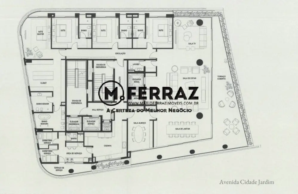 Foto 6 de Apartamento com 5 quartos à venda e para alugar, 600m2 em Itaim Bibi, São Paulo - SP