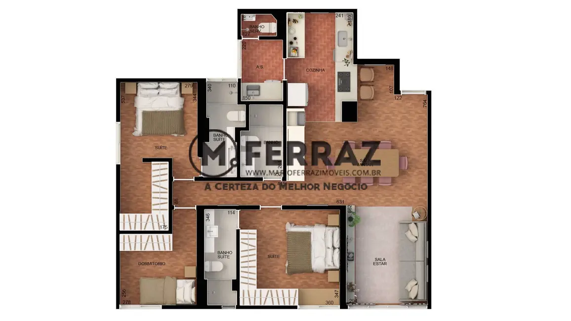 Foto 3 de Apartamento com 3 quartos à venda, 107m2 em Higienópolis, São Paulo - SP