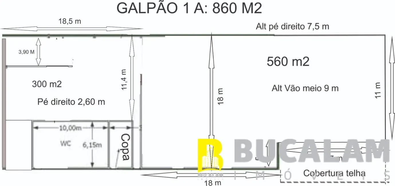 Armazém / Galpão à venda, 860m2 em Aluminio - SP - imagem 9 Foto 9 de Armazém / Galpão à venda, 860m2 em Aluminio - SP
