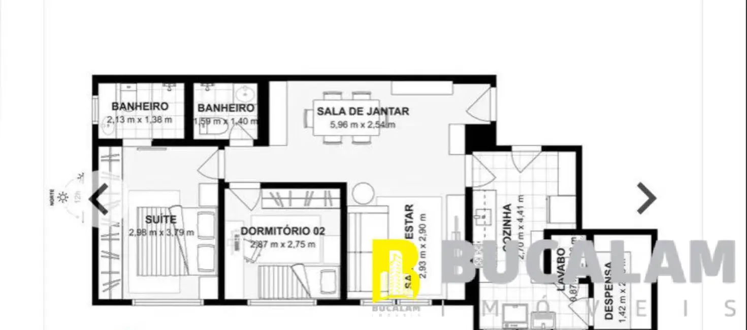 Foto 4 de Apartamento com 2 quartos à venda, 72m2 em Vila Nova Conceição, São Paulo - SP