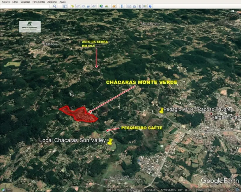 Foto 1 de Terreno / Lote à venda, 1400m2 em Caete (Mailasqui), Sao Roque - SP