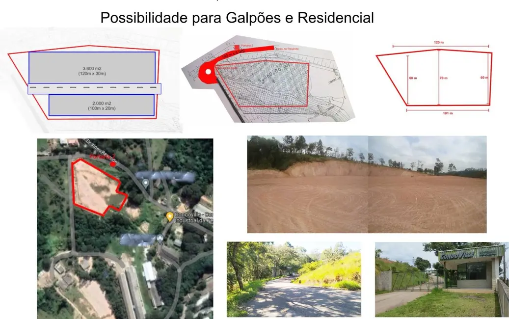 Foto 1 de Terreno / Lote à venda, 10000m2 em Aluminio - SP