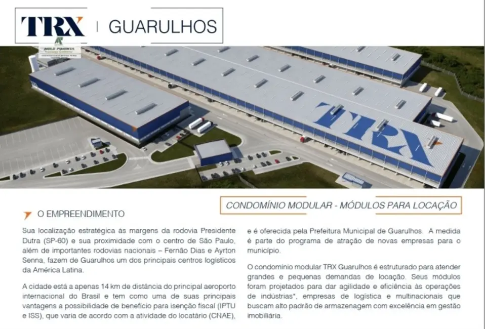 Sala Comercial para alugar, 95000m2 em Bonsucesso, Guarulhos - SP - imagem 4 Foto 4 de Sala Comercial para alugar, 95000m2 em Bonsucesso, Guarulhos - SP