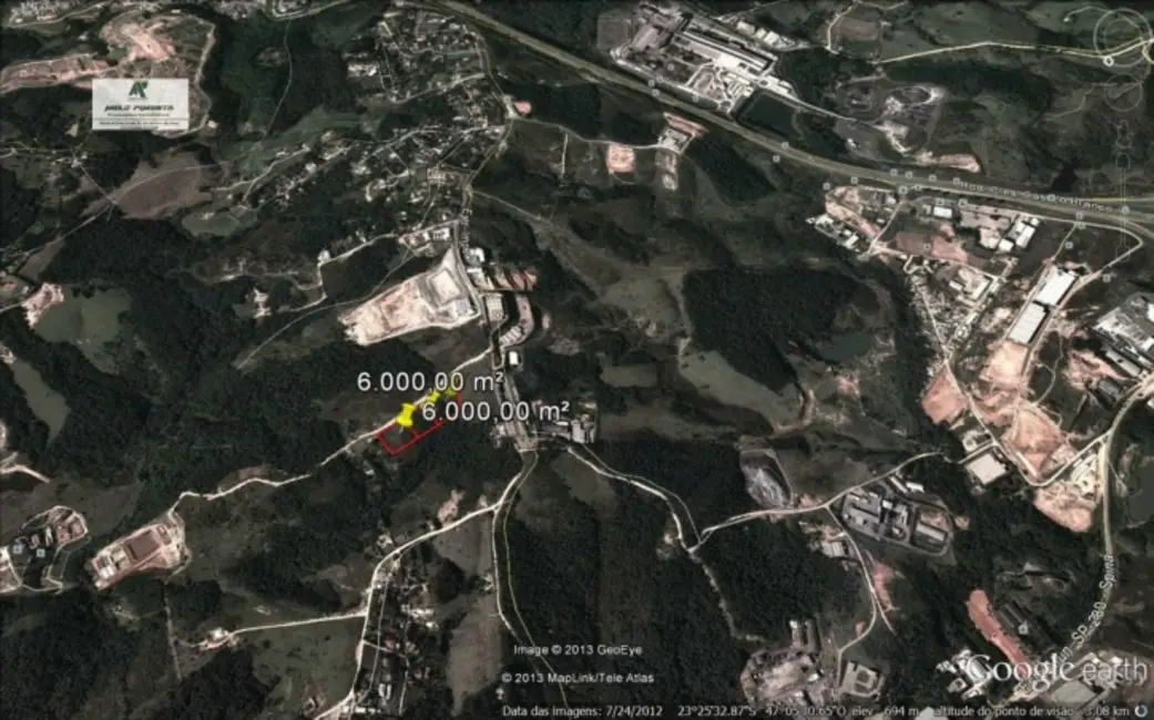 Foto 3 de Terreno / Lote à venda, 6000m2 em Distrito Industrial, Aracariguama - SP