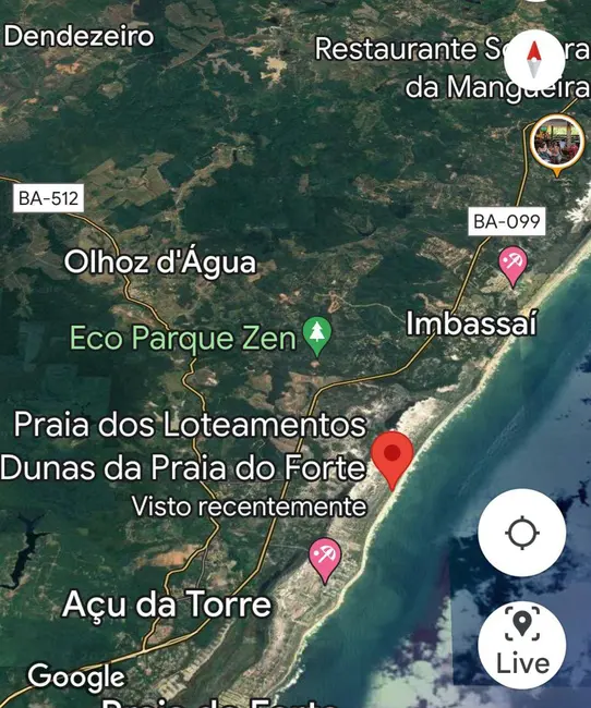 Terreno / Lote à venda, 570m2 em Mata De Sao Joao - BA - imagem 6 Foto 6 de Terreno / Lote à venda, 570m2 em Mata De Sao Joao - BA