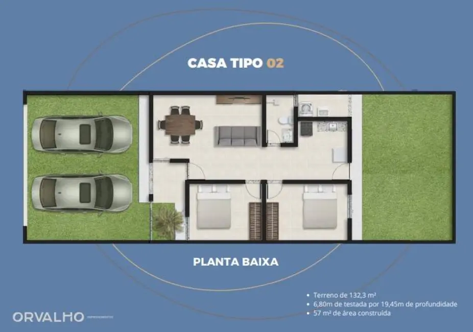 Foto 5 de Casa com 2 quartos à venda, 133m2 em Campo Limpo, Feira De Santana - BA