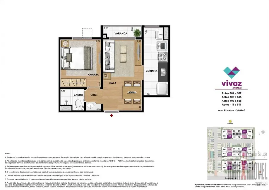 Foto 3 de Apartamento com 1 quarto à venda, 34m2 em Andaraí, Rio De Janeiro - RJ