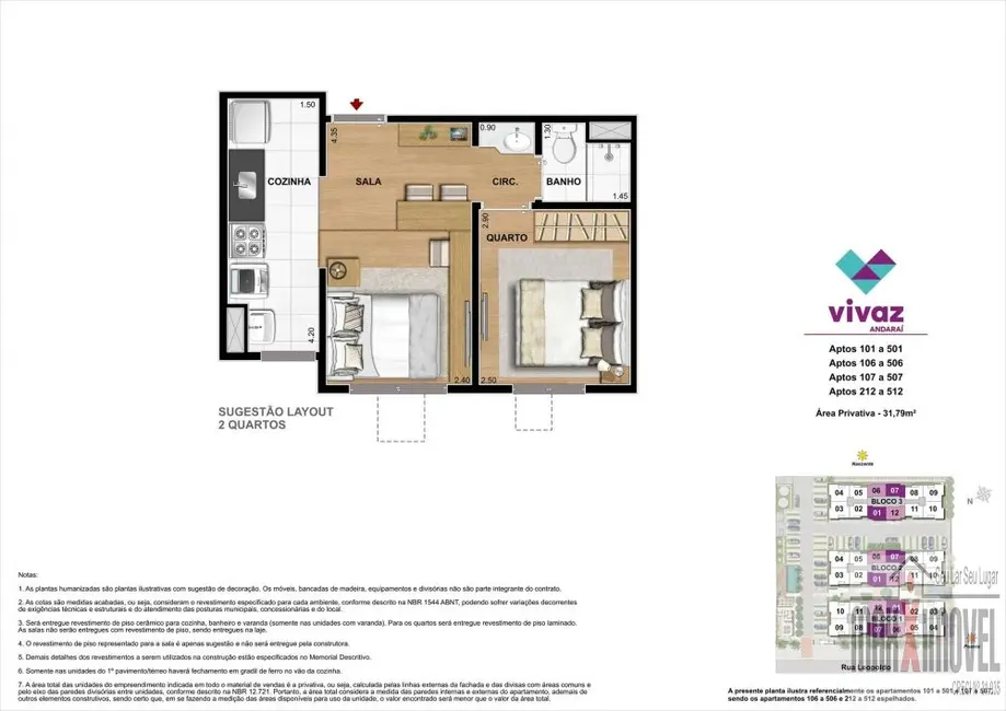 Foto 6 de Apartamento com 1 quarto à venda, 34m2 em Andaraí, Rio De Janeiro - RJ