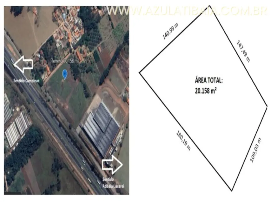 Foto 4 de Terreno / Lote à venda, 20158m2 em Rio Abaixo, Atibaia - SP