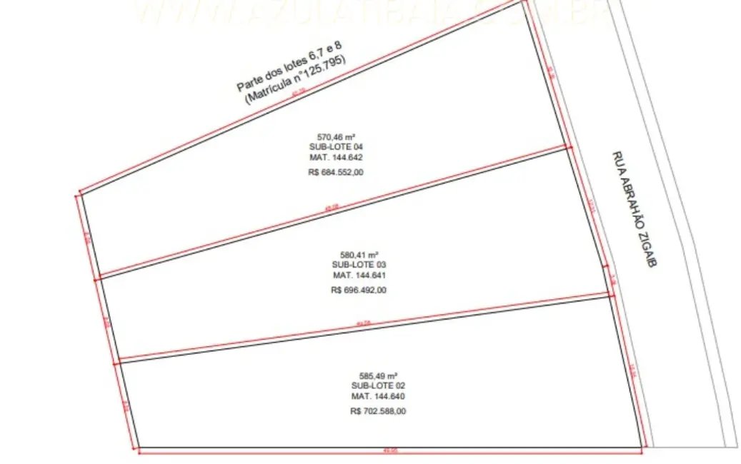 Foto 2 de Terreno / Lote à venda, 570m2 em Vila Santista, Atibaia - SP