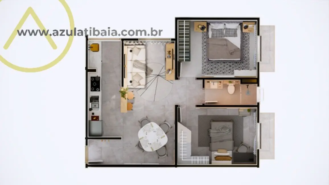 Foto 6 de Apartamento com 2 quartos à venda, 55m2 em Jardim Imperial, Atibaia - SP