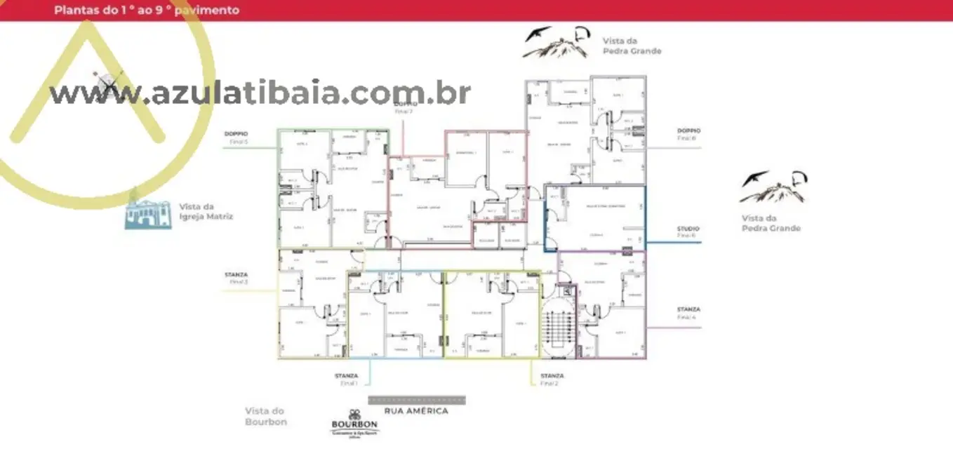 Foto 3 de Apartamento com 1 quarto à venda, 46m2 em Atibaia Jardim, Atibaia - SP