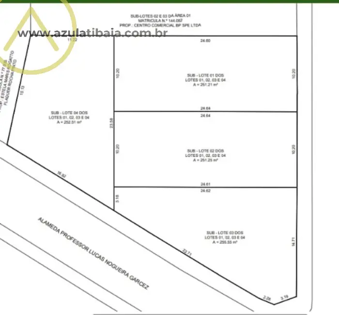 Foto 4 de Terreno / Lote à venda, 255m2 em Centro, Atibaia - SP